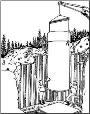 Монтаж корпуса КНС
